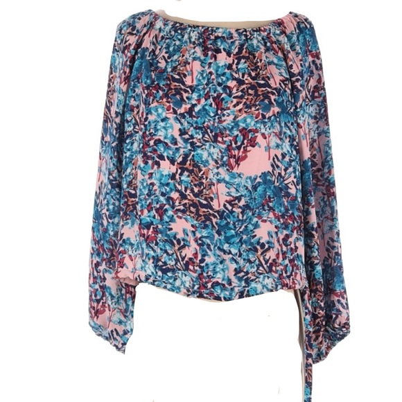 Parker Off Shoulders Floral Print English Garden Top Size XS - Picture 8 of 9